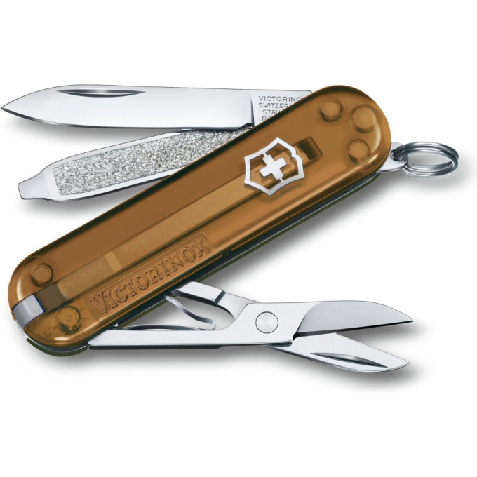 Нож-брелок Victorinox Classic SD Colors, коричневый (0.6223.T55G)